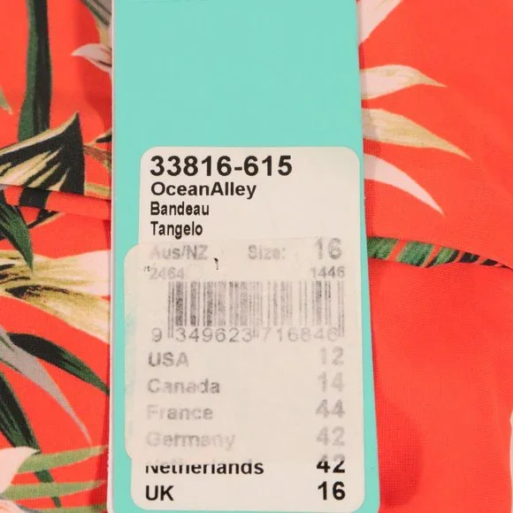 NWT Seafolly Ocean Alley Twist Bandeau Bikini Top - Picture 8 of 14